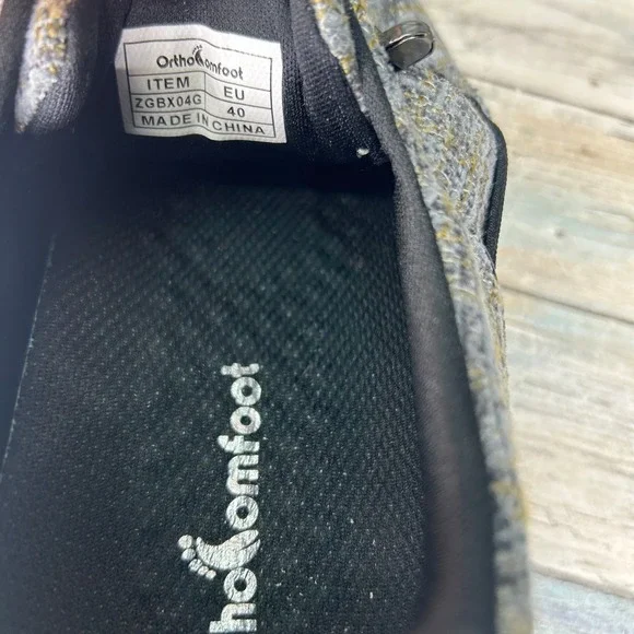 OrthoComfoot Womens Arch Support Slip on Orthopedic Boat Shoes Size EU 40 US 9 - Picture 10 of 11